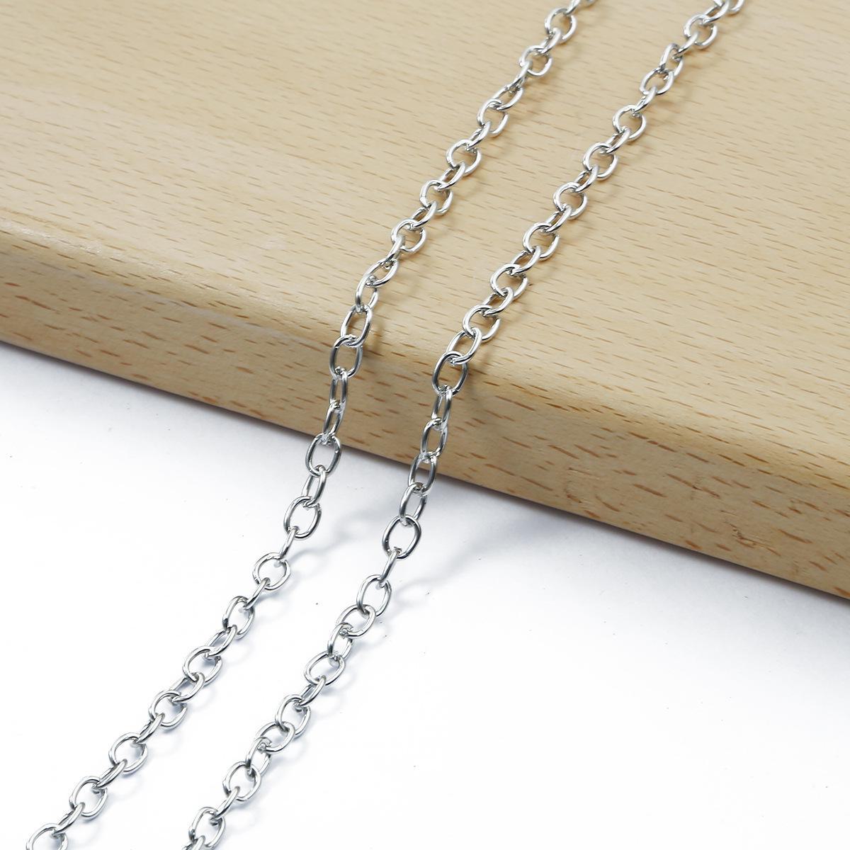 

Зашифрованная крестообразная цепочка с круглыми бусинами DIY ожерелье для ключицы декор витой цепочкой