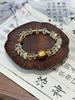Jewelry Natural Citrine Cut Fortune Crystal Bracelet Bracelet White Crystal Round Beads