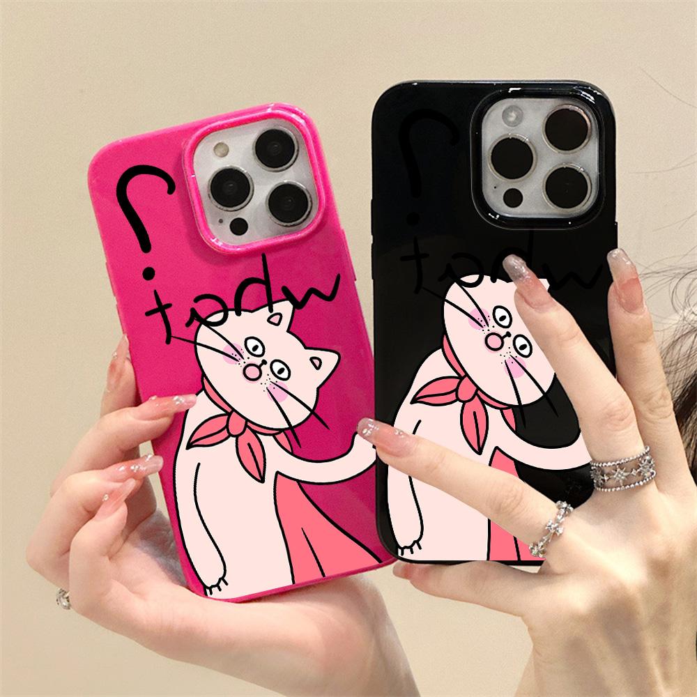 

Чехлы для мобильных телефонов iPhone 11 13 XR 15 Pro Max 12 14 Pro Max Чехол для iPhone 16 7 Plus 8 Plus XS Max Jelly Glossy Cartoon Водонепроницаемый Защита от падений iPhone 7&8 красный