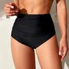 Swimming Trunks Quick-Drying High Waist Pure Color Men Water Repellent Swim Trunks Hip Lift Beach Pool Wear
