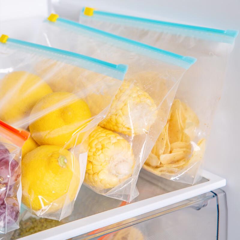 ZISIZ Boxed Thickened Zipper Slider Lock Refrigerator Food Storage Bags