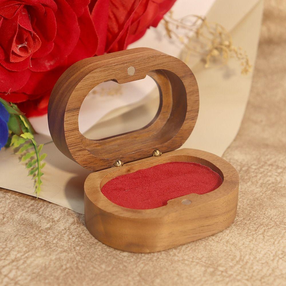 Engagement Ring Finger Ring Box Jewelry Storage Box Couple Rings Holder Wedding Ring Case  Wedding