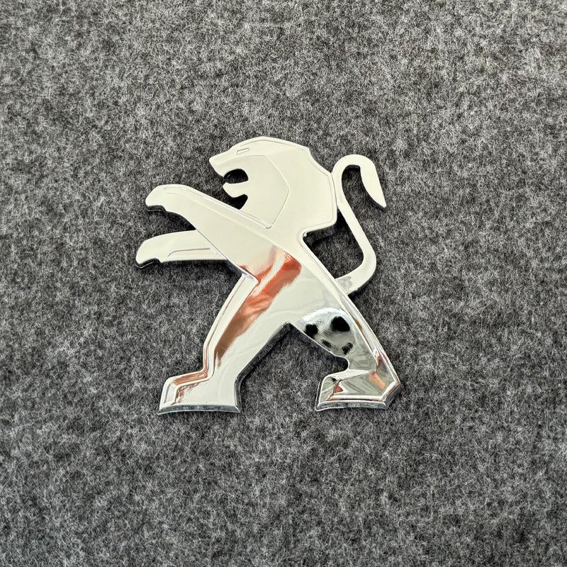 Black Lion Tail Emblem for Peugeot 208, 308, 408, 508, 4008, 5008 Trunk Cars
