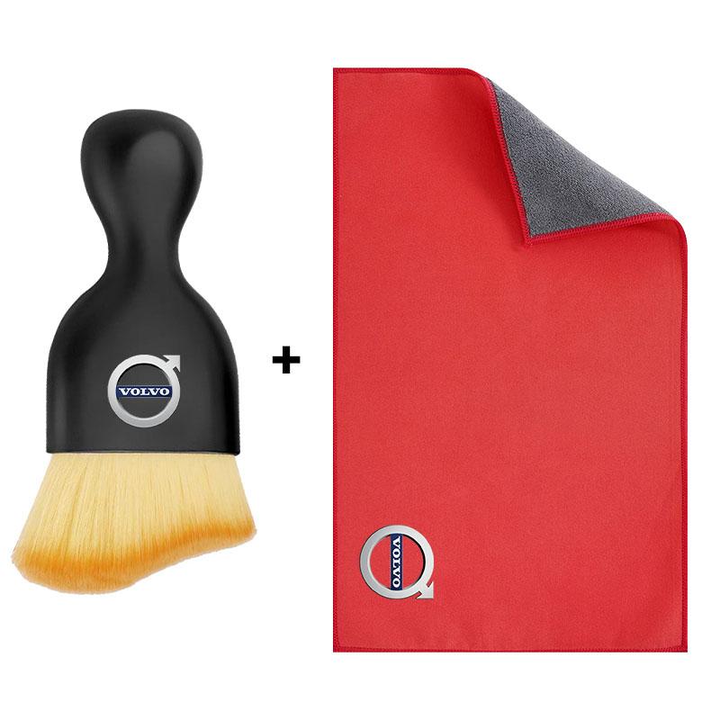 Car Cleaning Soft Brush Car Wash Towel Microfiber Cleaning Rag Cloth Car Goods For Volvo C70 S40 S50 S60 S70 S80 S90 V40 V50 V60 V90 XC40 XC60 XC90