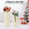 Cylindrical Flower Stand 40/60/80/100 Cm Decoration,4 Pieces Foldable Cardboard Table Centerpieces for Wedding,Birthday,or Party
