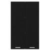 Hanging Cabinet with Storage Black Oak Effect 60 X 31 X 100 Cm