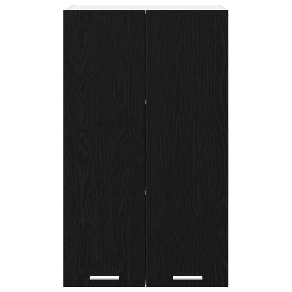 Hanging Cabinet with Storage Black Oak Effect 60 X 31 X 100 Cm