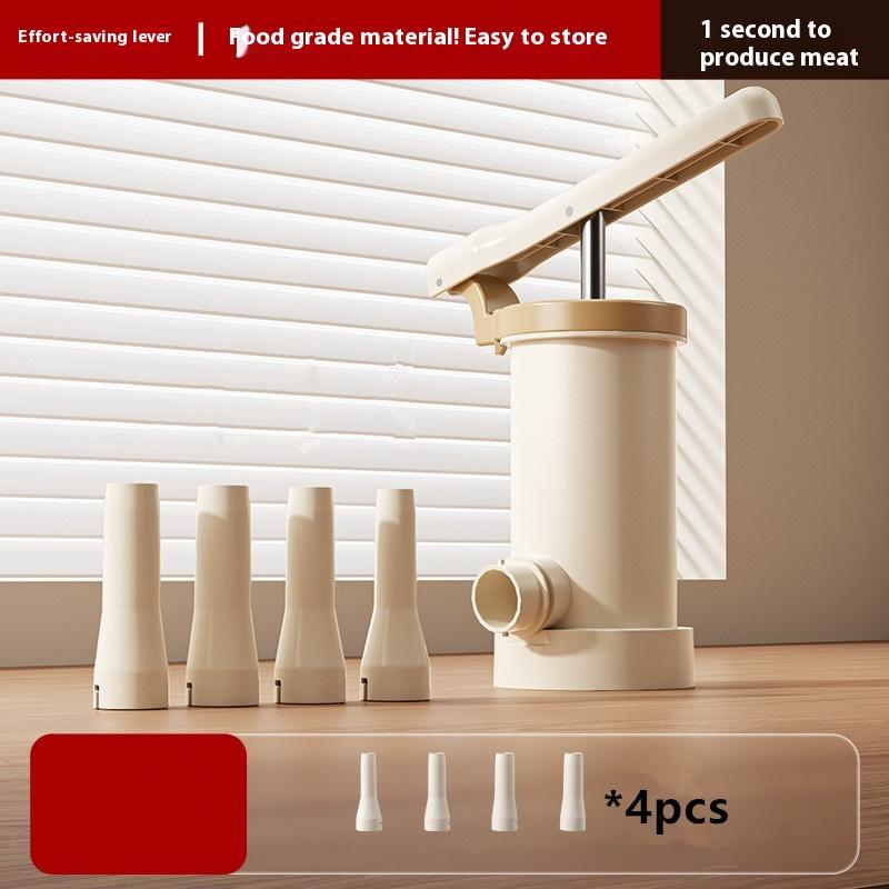 Homemade Sausage Maker With Stuffing Pipe Manual Fast Meat Stuffer Filling Machine Large Capacity Heavy Duty Kitchen Tools