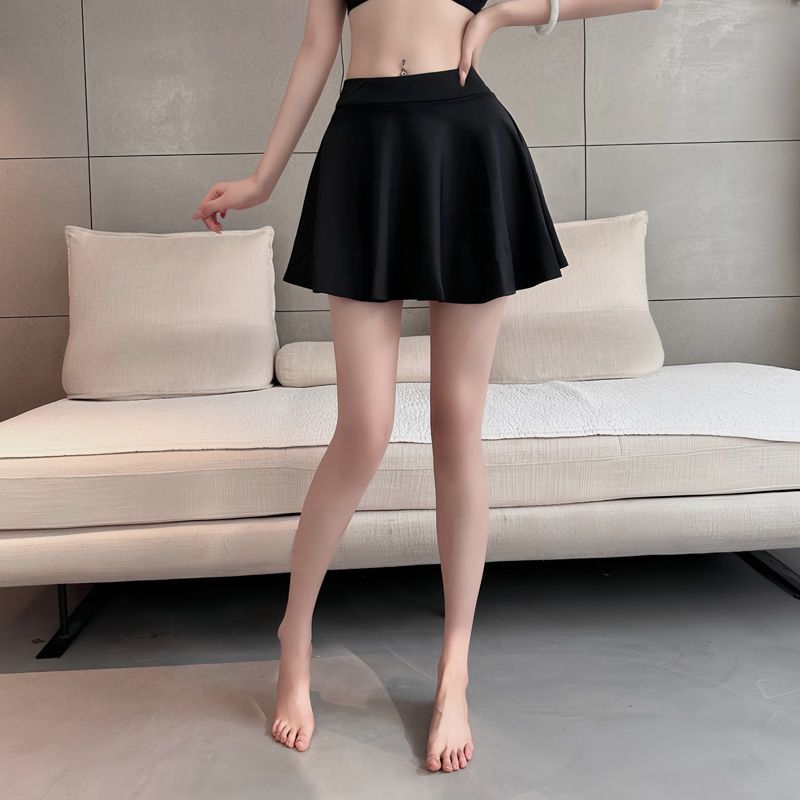 Outdoor Free Full Zipper Open Crotch Revealing Half Skirt Invisible Open Crotch Straight Into The Skirt Pants Couple Outdoor Convenient Exposure