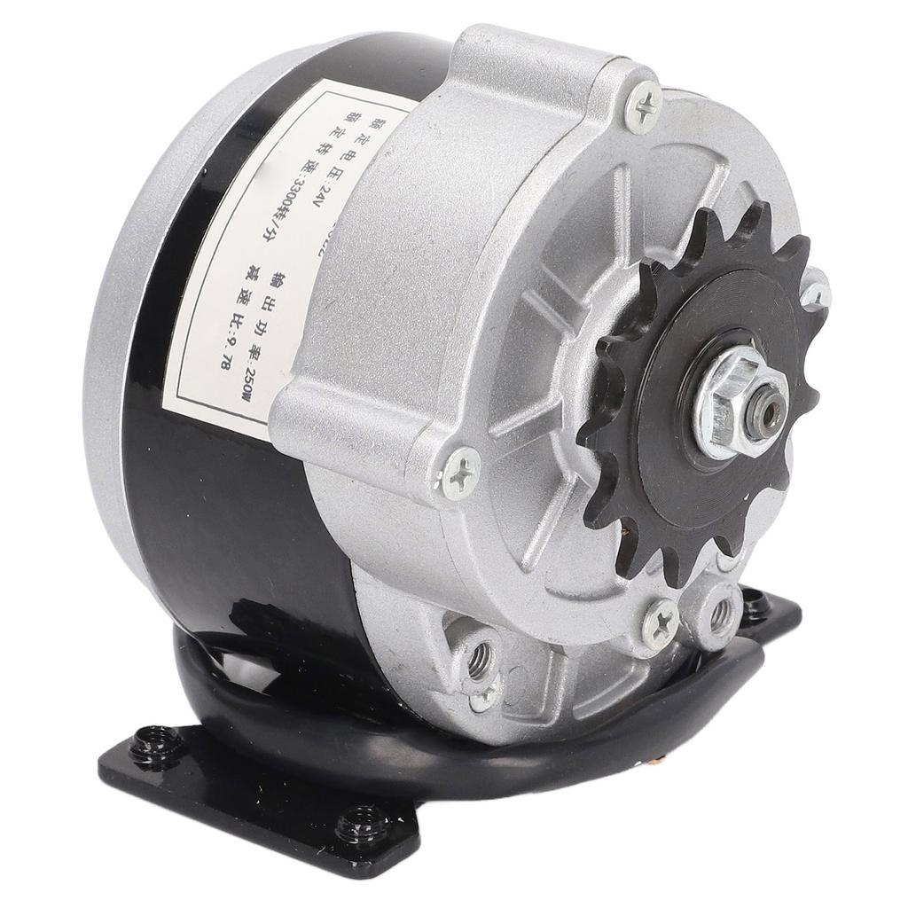 Silnik prądu stałego szczotkowy 24V 250W 13 zębów zwalniający Prądu stałego elektryczny silnik szczotkowy z podstawą do maszyn rolniczych