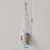 Mediterranean Style Wooden Ocean Animal With Jute Rope Wall Pendants Home Decoration For Nautical Themed Eco-Friendly Ornament