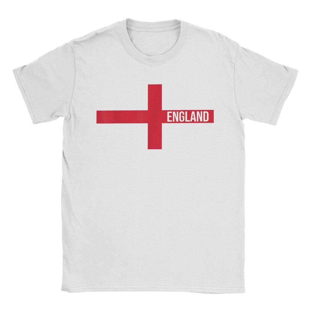 England St Georges Cross Flag English Men T Shirt Novelty Tees Short Sleeve O Neck T-Shirts Cotton Plus Size merch