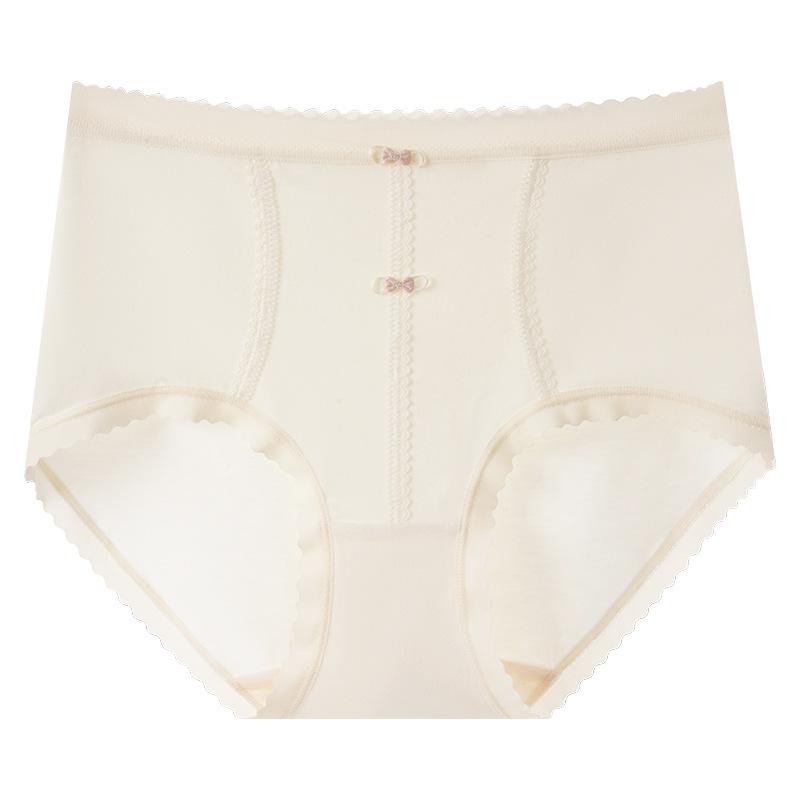 Ladies in Autumn and Winter Brushed Hair Wrapped Hip No Mark High Waist Triangle Briefs