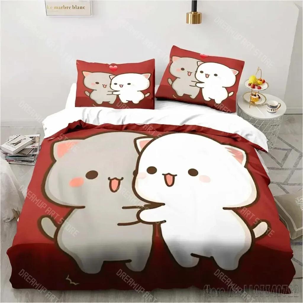 3D Print Bubu Dudu Cartoon Bedding Set three-piece set Anime Adult Kid Bedroom Duvet cover Sets Home Textiles Birthday Gifts