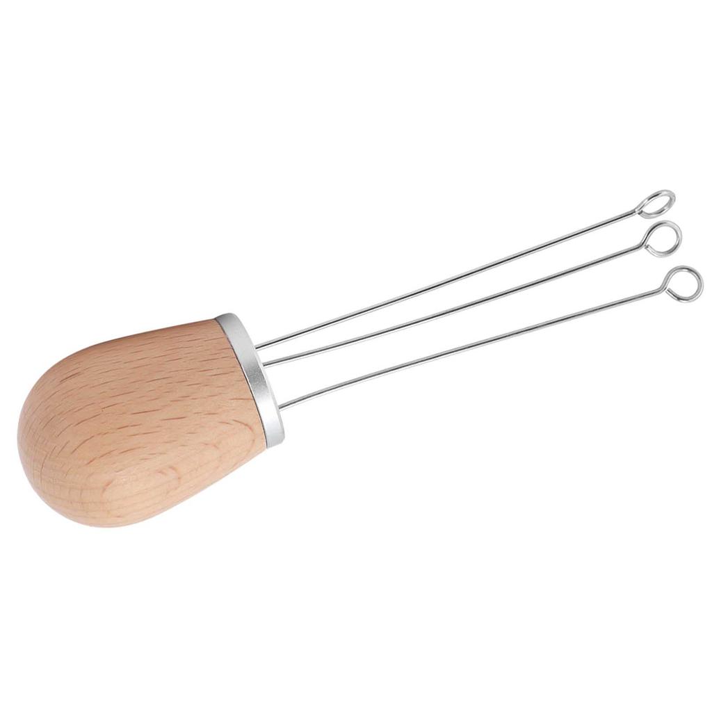 Coffee Power Needle Wooden Handle Coffee Stirrer Distribution Tool for Home Restaurant