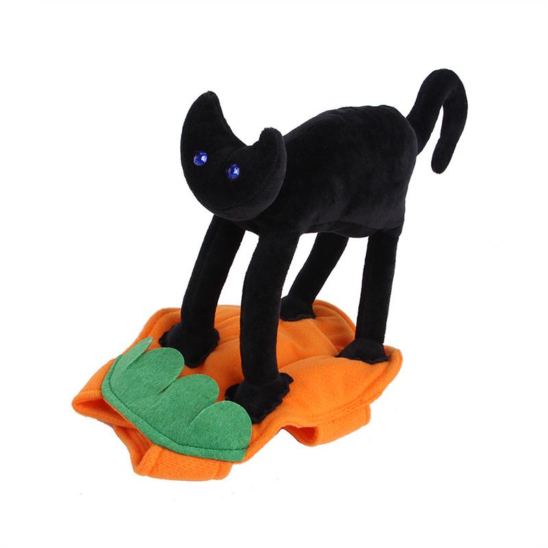 

Pet Halloween Costume Adjustable Soft Breathable Dog Clothes with Black Cat for Cosplay Party Daily L L