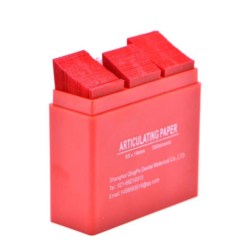 

Полоски стоматологической артикуляционной бумаги, инструменты для отбеливания зубов, красные красный