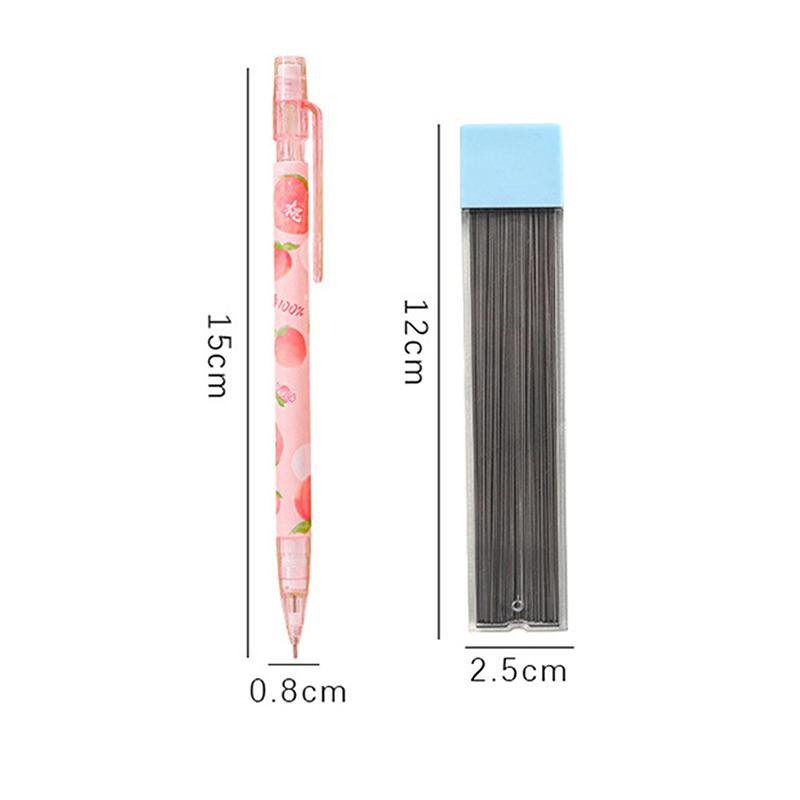 1 Stück 0,5 mm Druckbleistifte Kawaii Automatikstifte mit Radiergummi Studenten Schreibwaren Schreibwerkzeug Niedliche Schulbürobedarf