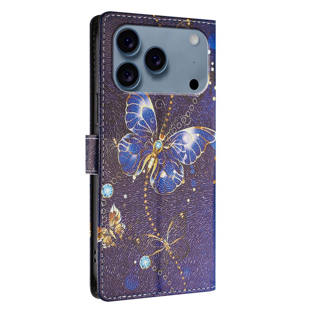 Printed Cartoon Magnetic Leather Wallet Case for IPhone 17 Air 16 16e 15 14 13 12 Mini 11 Pro XS XR Max Plus Cases Phone Cover