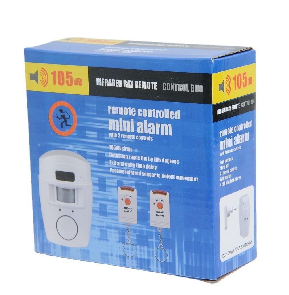 Mini Alarme Sans Fil Télécommandée Avec Capteur de Mouvement Sirène 105dB Pour Sécurité Domestique Antivol Protection Fenêtre Porte