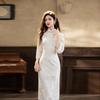 White national style new Chinese style Suzhou long-sleeve autumn qipao, improved youth style 1011 new women's sophisticated spring and autumn style