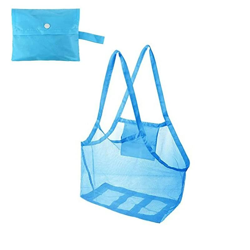 1/2/3 PCS Mesh Beach Storage Bag Children's Toy Storage Bag Oversized Beach Bag Backpack Outdoor Mesh Pocket Grocery Mesh Bag