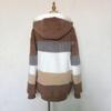 European & American Women's Autumn/Winter 2025 Plush Patchwork Zipper Pocket Hooded Loose Jacket