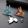 Hummingbird Lapel Pins for Women Stainless Steel Bird Brooch Metal Pins Backpack Badges Jewelry Birthday Gift 2026 Wholesale