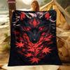 Comfortable and Soft Wolf Blanket, Add Beauty To The Home, All Seasons,Home Office Can Be Used, Nap Camping Flannel Blanket Gift