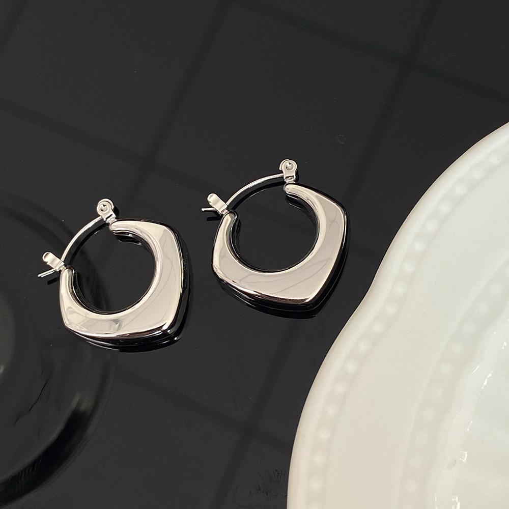 High-End Stainless Steel Korean Style Earrings for Women – 2023 Trendy Fashion Jewelry