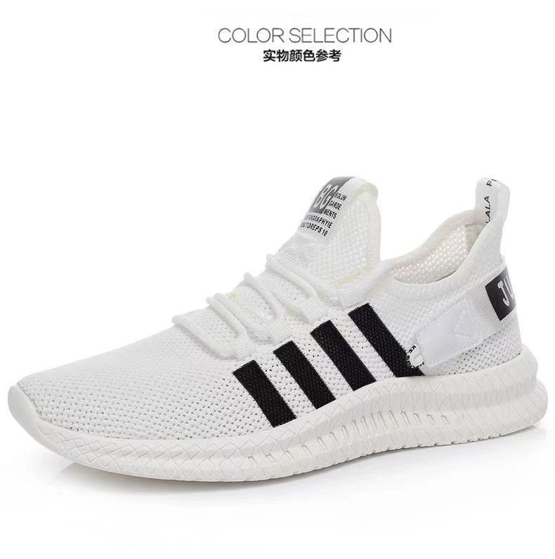 

Lightweight and comfortable fly-woven running sneakers trendy shoes men s casual breathable mesh shoes 44