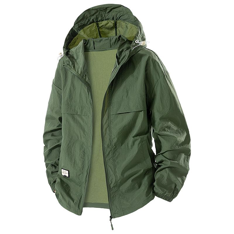 

Большой размер 8XL UPF 50+ Летняя куртка для хайкинга мужская водонепроницаемая быстросохнущая для кемпинга ветровка для треккинга рыбалки для активного отдыха защита от УФ-лучей XXXL темно-зеленого