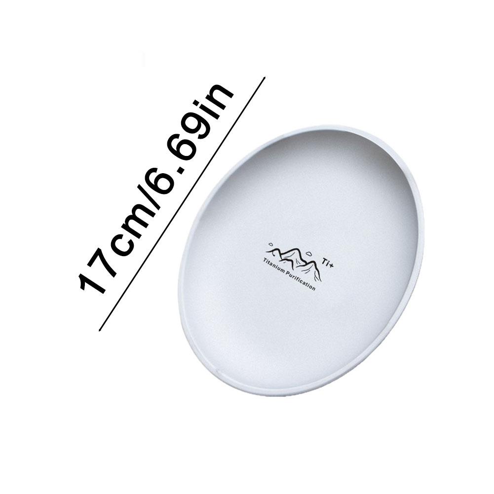 Rostfeste Titan Campingplatte Ultraleicht Tragbar Stapelbar Reise-Geschirr Sicheres Backcountry-Geschirr Für Picknick Wandern