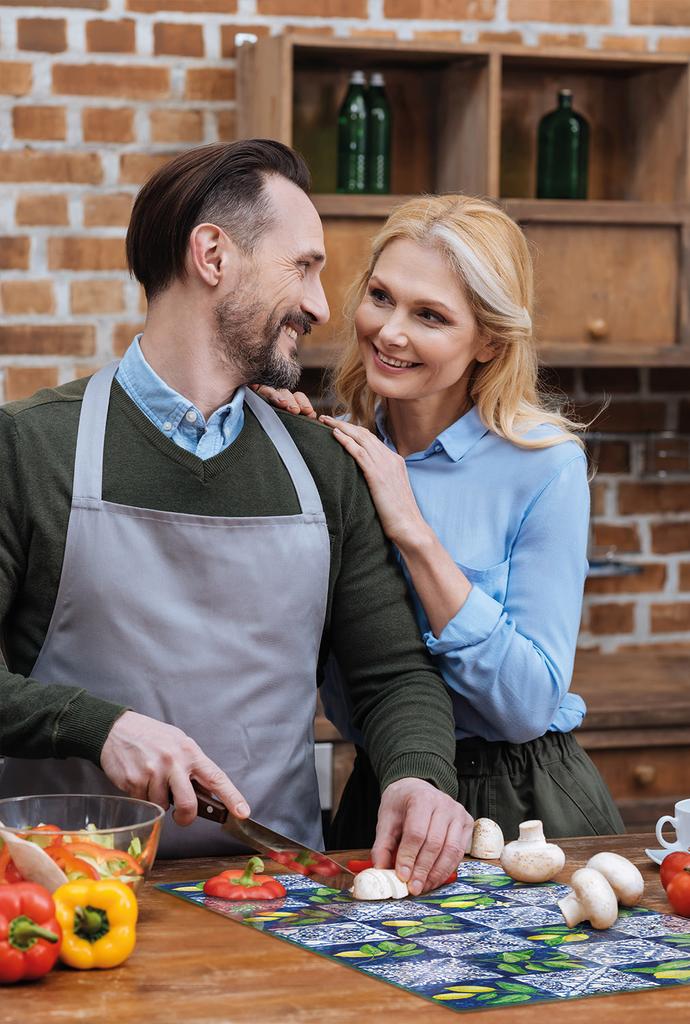 SZKLANA DESKA DO KROJENIA 52x30 MOZAIKA