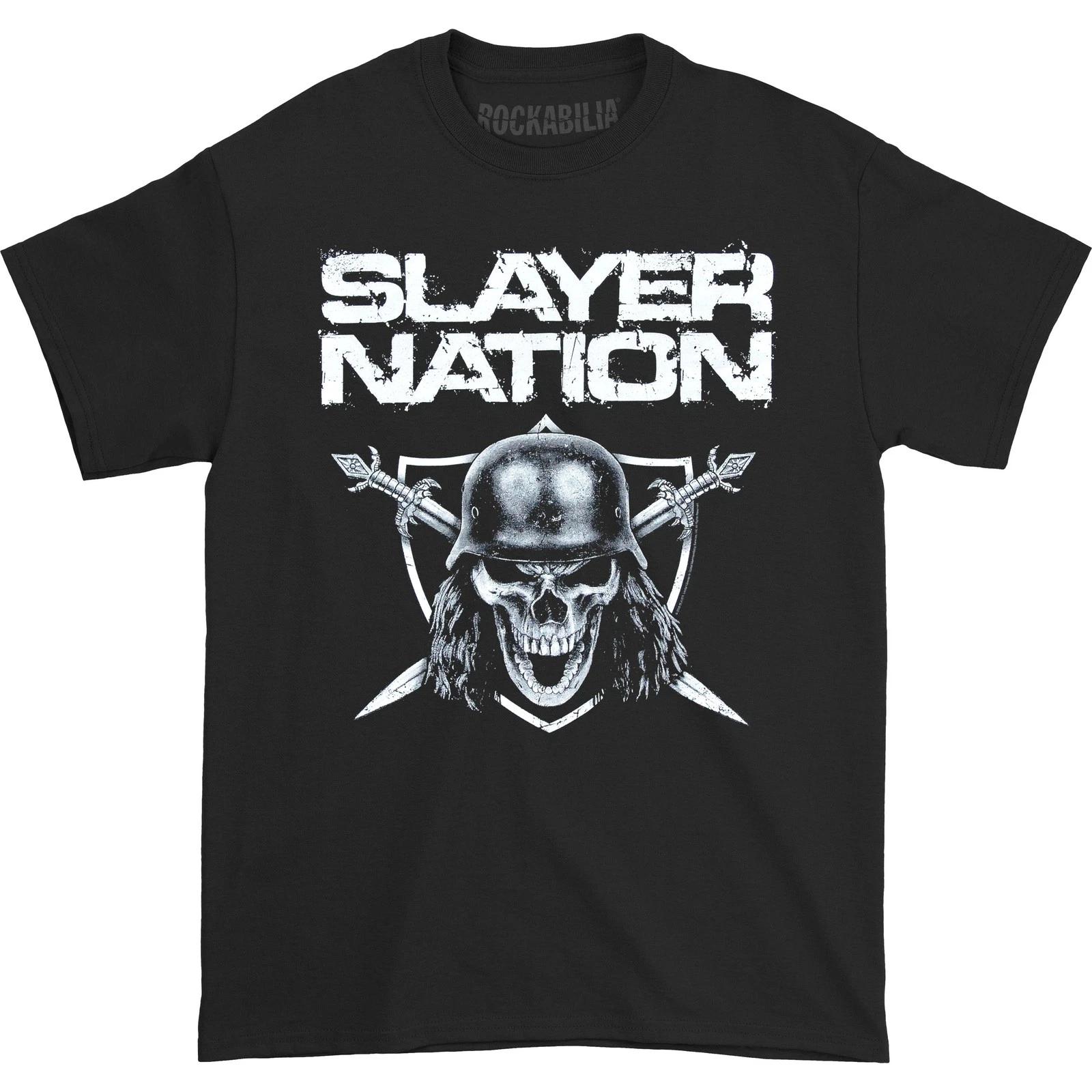 Men s Slayer Slayer Nation 2014 Dates (Ex-Tour with Back Print) Slim Fit XS