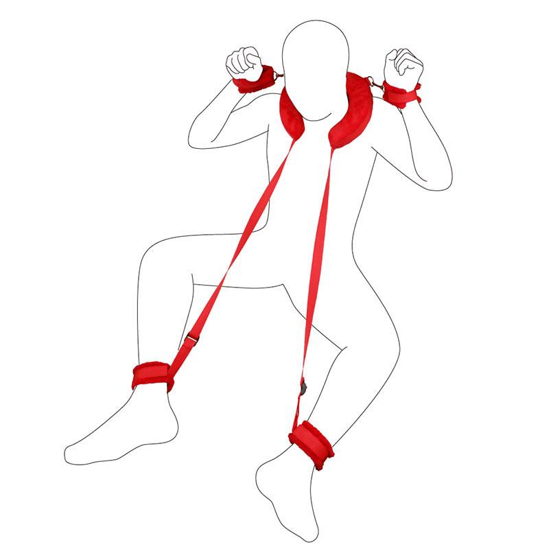 Adjustable Leg-Splitting Flirting Strap - Adult Positioning & Bondage Restraint Toy
