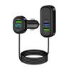 66W Car Phone Charger 5 In 1 Charging Adapter Split Type Car USB Charger