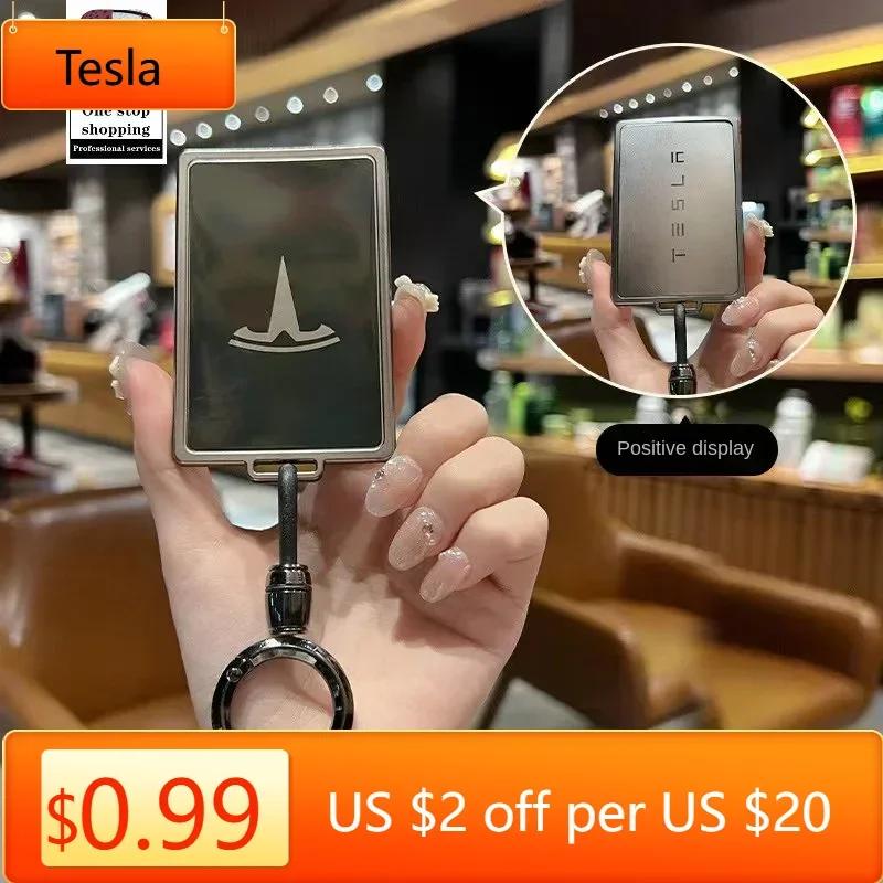 Samolepka na auto Tesla pro klíčenku auta Tesla ochranný kryt Model Y kryt na kartu Model 3 X S kovová klíčenka dálkové ovládání ochranný