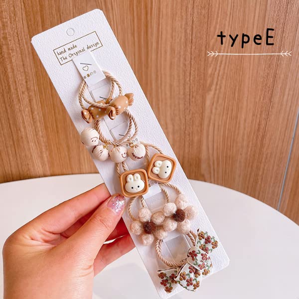 Lua Citron 10-piece Set, Hair Ties, Elastic, Adult, Mature, Hair Tie, Hair Accessory, Elegant, Ponytail, Cute, Korean, Stylish, Women's, Hair Clip,