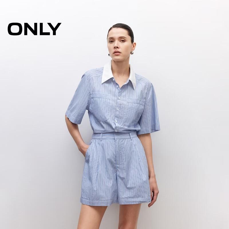 ONLY Women s Short Sleeve Lapel Playsuit L