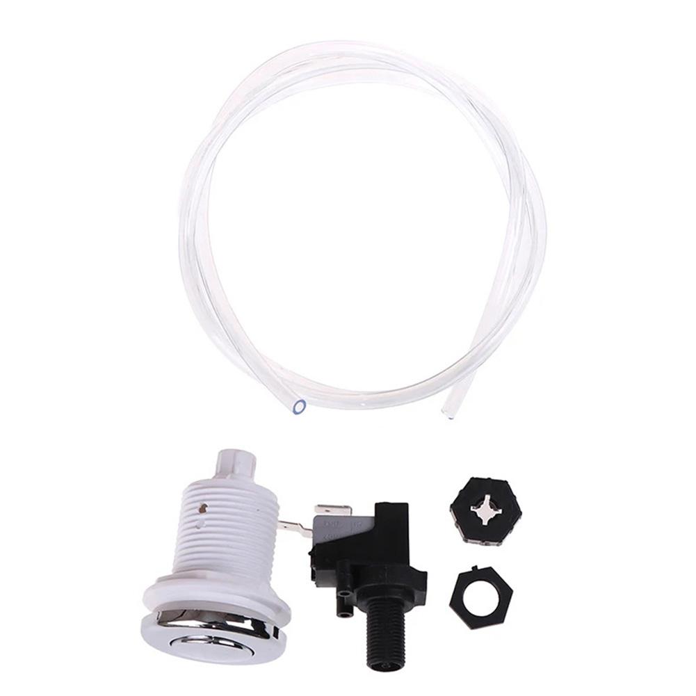 Push Air Button Switch Set 16A On/Off Push-Button Switch For Bathtubs Pneumatic Air Pressure Switch Knob Household Spare Parts