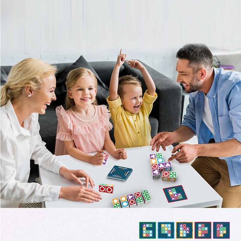 Non-Toxic Montessori Kids Space Logical Thinking Board Game Matching Puzzle Family Tables Games Children Interactive Educational Toys
