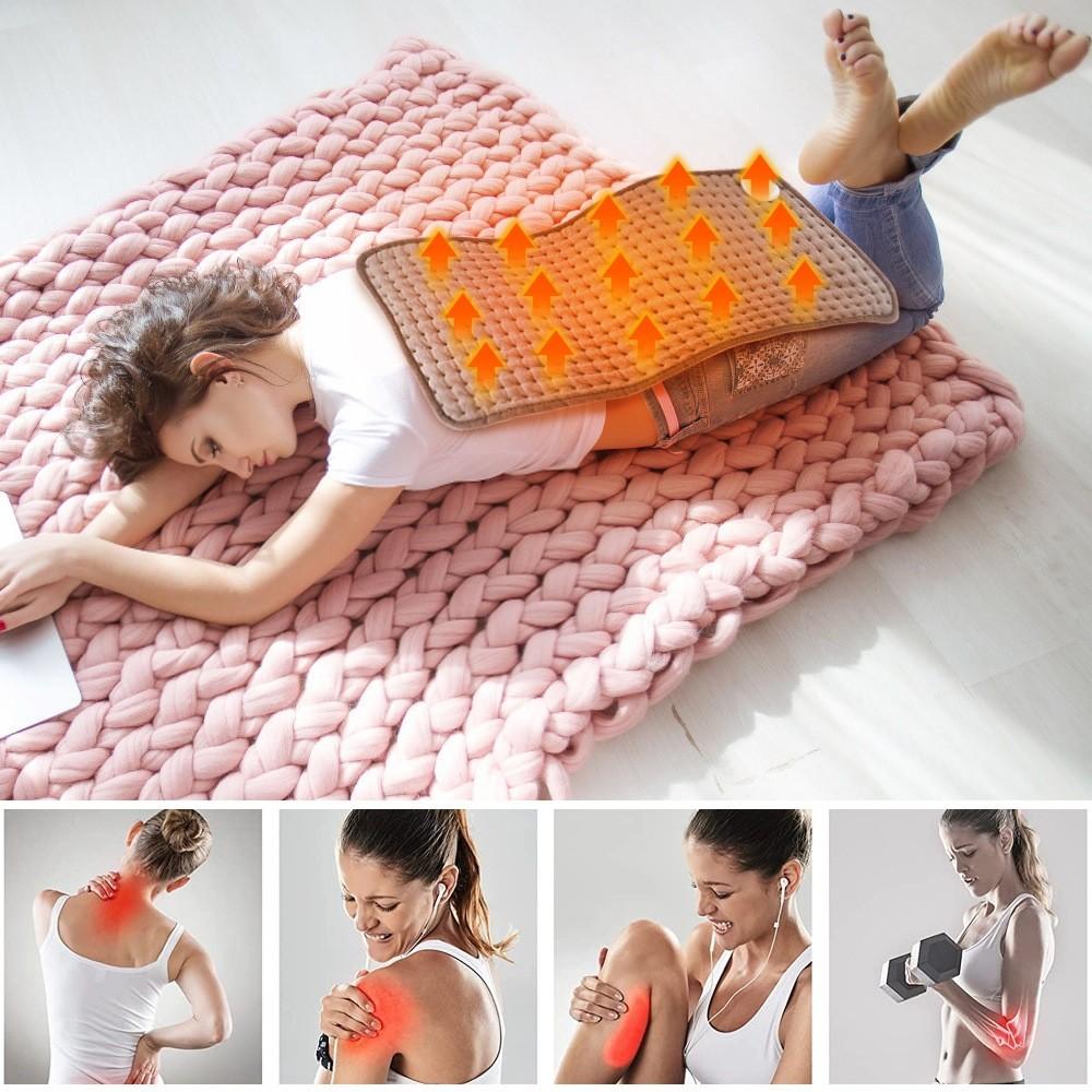 30X60CM Electric Heating Pad Washable Electric Thermotherapy Heating Blanket Menstrual Pain Relief Warm Pad For Office
