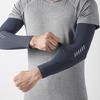 1 Pair UV-proof Cycling Arm Sleeves Sun Protection Moisture Absorbing Breathable Quick Drying Sports Cooling Arm Compression Sleeves
