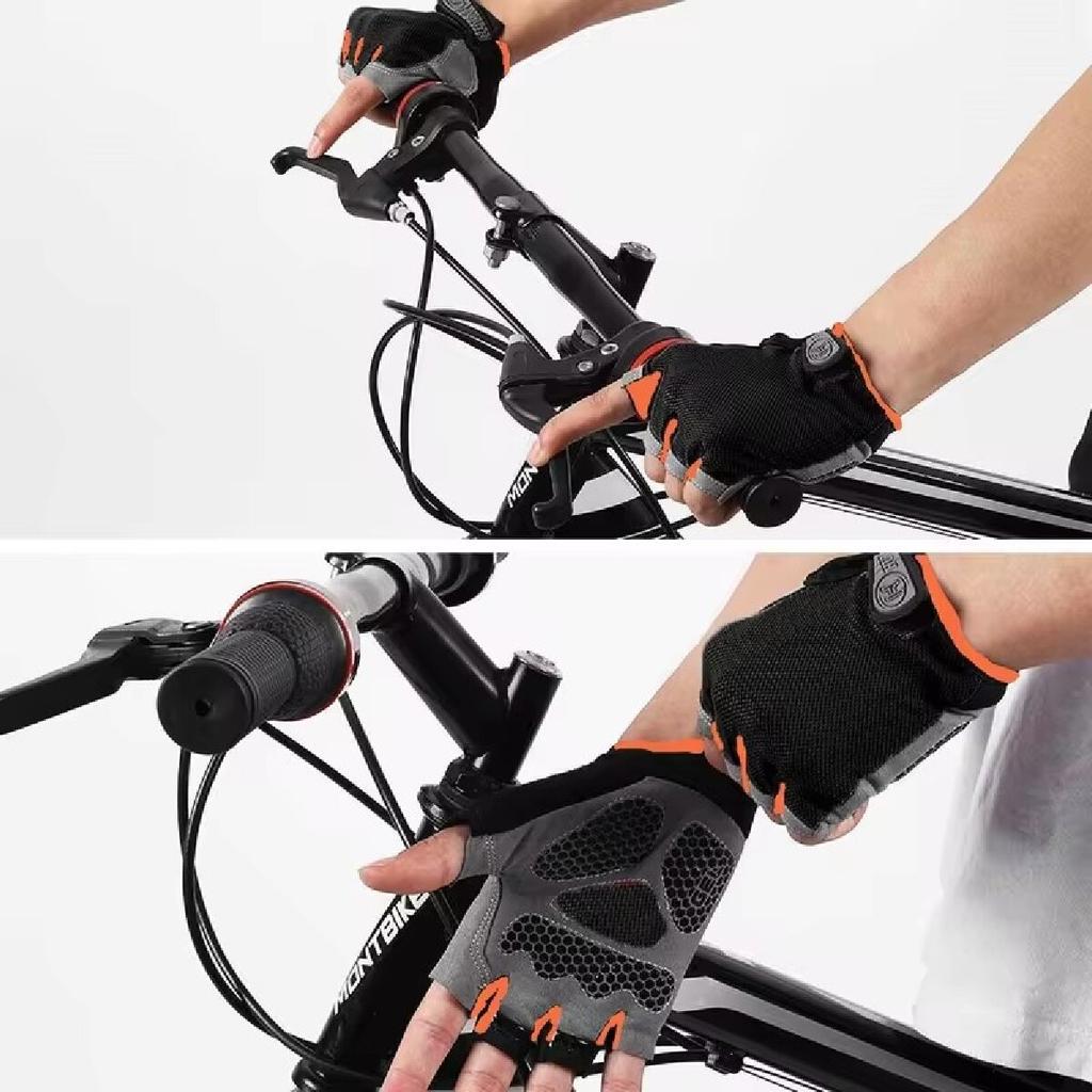 Xiaomi Luvas de Ciclismo Antiderrapantes Absorventes de Choque Respiráveis Meio Dedo Sem Dedos Luvas de Bicicleta Mtb Mitones Esportivos Luvas de Ciclismo Bicicleta