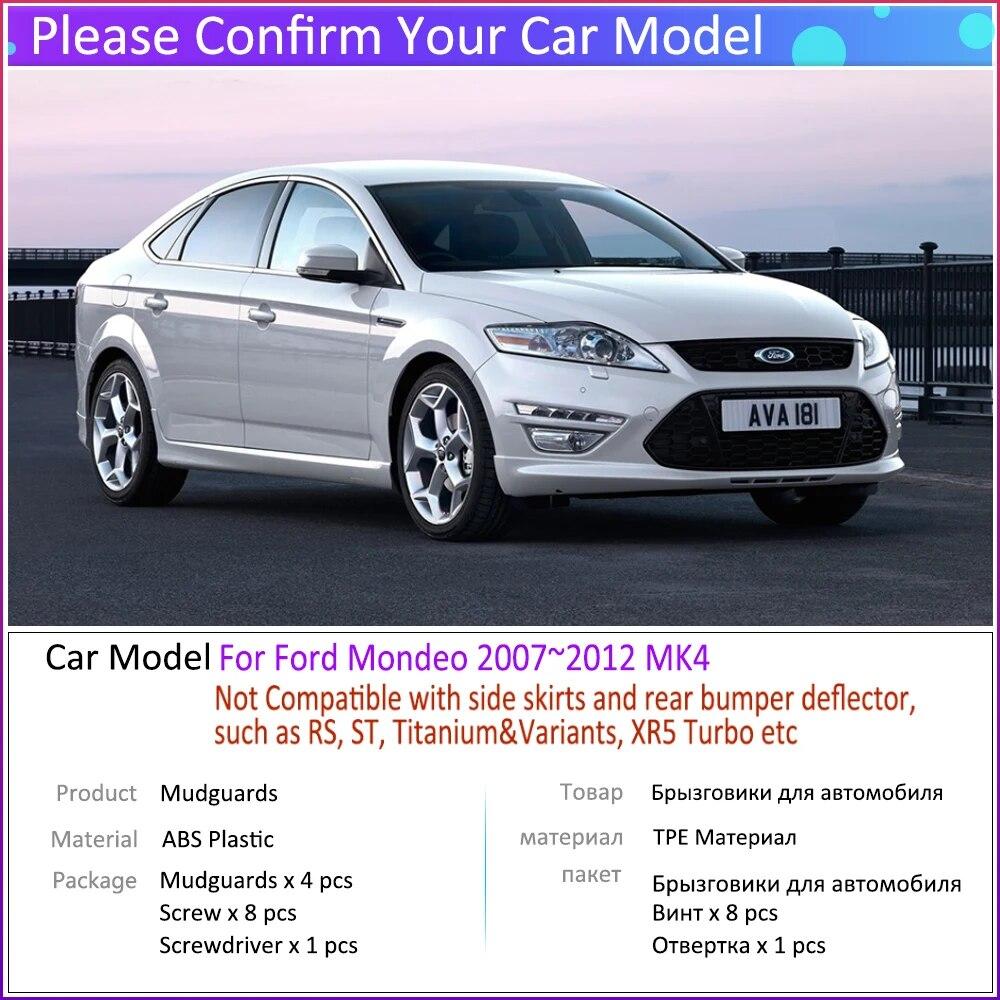 

4 шт. автомобильные брызговики для Ford Mondeo MK4 2007 ~ 2012 2008 2009 2010 2011 брызговики Fender брызговики авто аксессуары