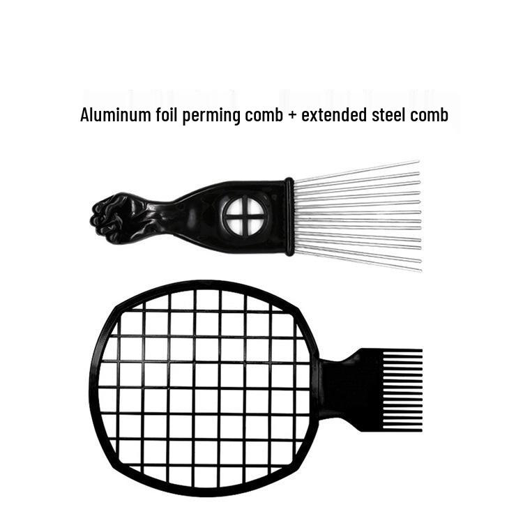 Black Hot Hair Sponge Comb Set for Styling and Care