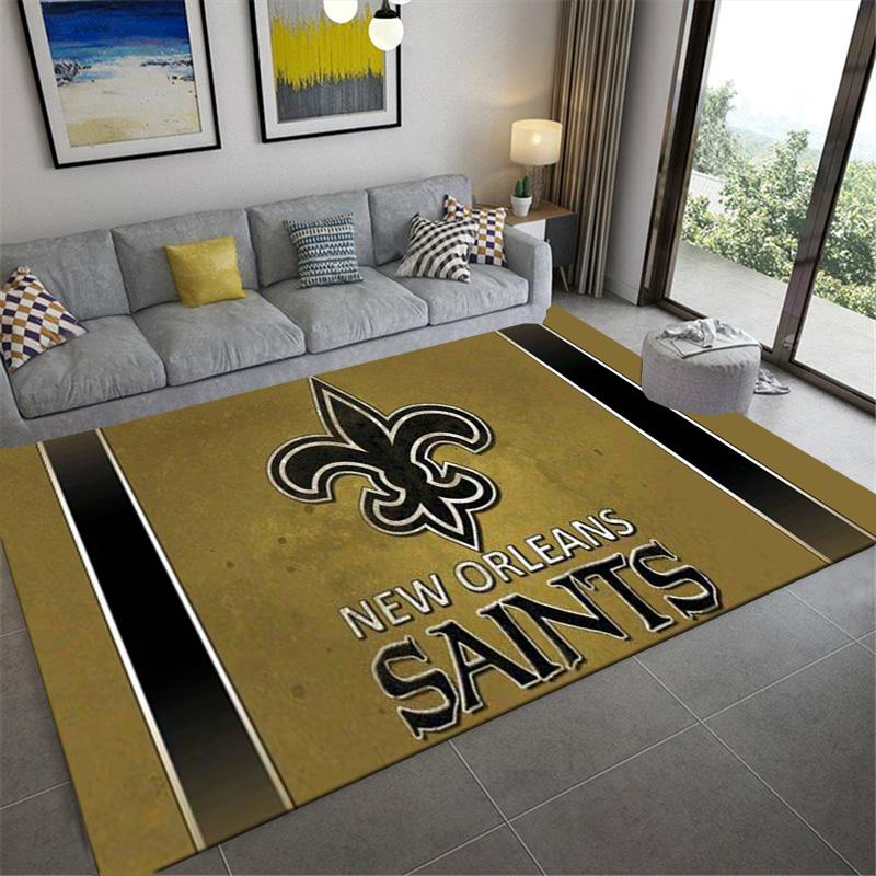 New Orleans Saints Carpet Rug for Living Room Bedroom Home Sofa Decoration,Kids Play Non-slip Floor Mat