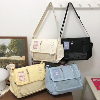 Y2K Japanse Harajuku Schooltassen voor Tienermeisjes Transparante Itabag Crossbody Tas DIY Badge Displayplaat Ita Tas