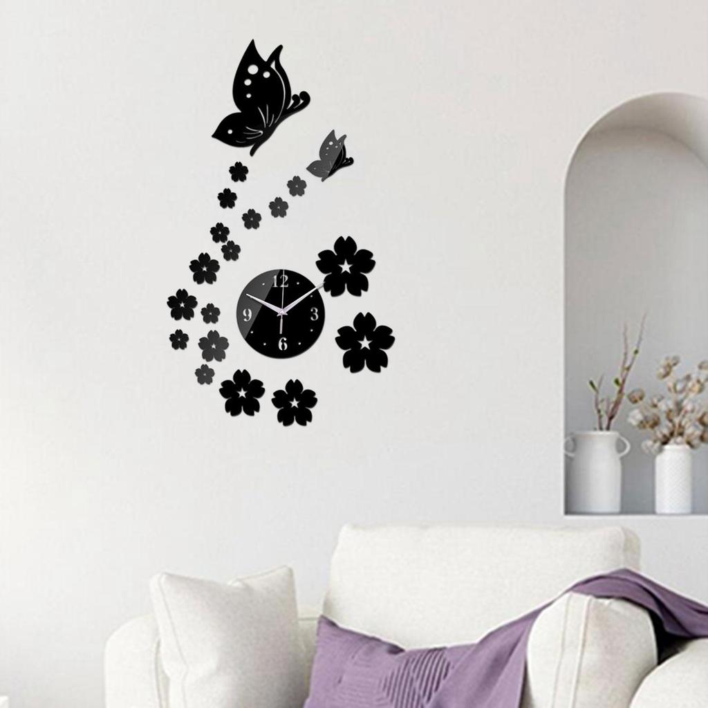 Luxury DIY Silent Acrylic Wall Clock Modern Design Decorative Fashionable Wall Art for Bedroom Office